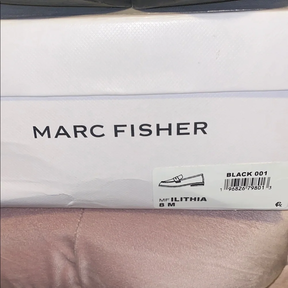 Marc Fisher Black Penny Loafers Flats - Picture 3 of 6